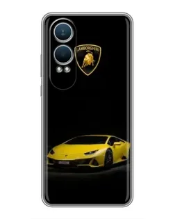 Чехол для OnePlus Nord CE4 Lite с картинкой «Lamborghini желтый акцент»