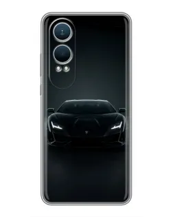 Чехол для OnePlus Nord CE4 Lite с картинкой «Черный Lamborghini Aventador»
