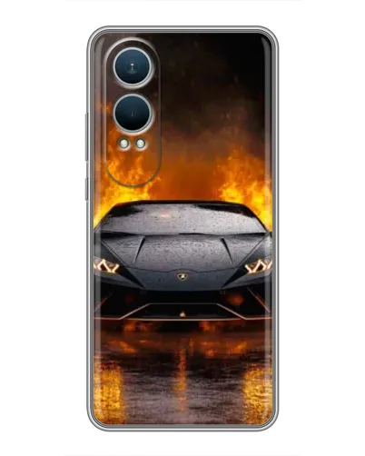Чехол для OnePlus Nord CE4 Lite с картинкой «Lamborghini в огне» Чехол для OnePlus Nord CE4 Lite с картинкой «Lamborghini в огне»