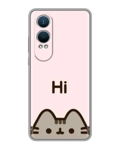 Чехол для OnePlus Nord CE4 Lite с картинкой «Пушин говорит Hi» Чехол для OnePlus Nord CE4 Lite с картинкой «Пушин говорит Hi»
