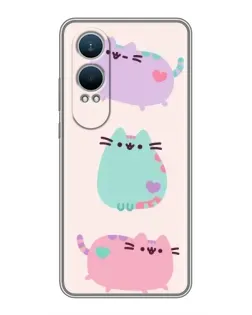 Чохол для OnePlus Nord CE4 Lite з картинкою «Pusheen тріо»