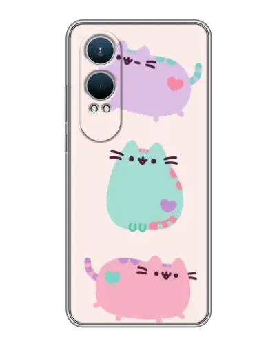 Чехол для OnePlus Nord CE4 Lite с картинкой «Pusheen трио» Чехол для OnePlus Nord CE4 Lite с картинкой «Pusheen трио»