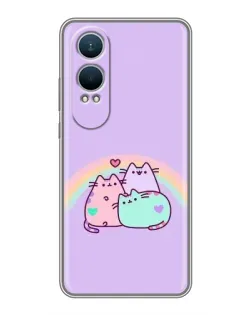 Чохол для OnePlus Nord CE4 Lite з картинкою «Веселкові Пушини»