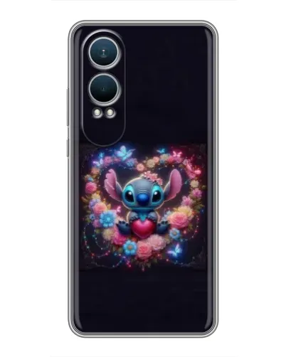 Чохол для OnePlus Nord CE4 Lite з картинкою «Stitch у квітах»