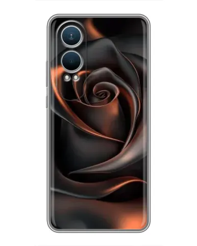 Чехол для OnePlus Nord CE4 Lite с картинкой «Шелковая черная роза» Чехол для OnePlus Nord CE4 Lite с картинкой «Шелковая черная роза»