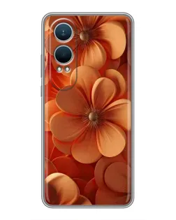 Чехол для OnePlus Nord CE4 Lite с картинкой «Оранжевый макро цветок»