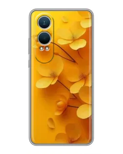 Чехол для OnePlus Nord CE4 Lite с картинкой «Золотые лепестки»