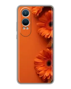 Чехол для OnePlus Nord CE4 Lite с картинкой «Оранжевые герберы»