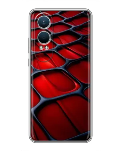Чехол для OnePlus Nord CE4 Lite с картинкой «Красная глянцевая сетка» Чехол для OnePlus Nord CE4 Lite с картинкой «Красная глянцевая сетка»