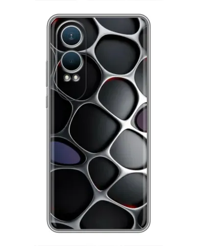 Чехол для OnePlus Nord CE4 Lite с картинкой «Объемная темная решетка» Чехол для OnePlus Nord CE4 Lite с картинкой «Объемная темная решетка»