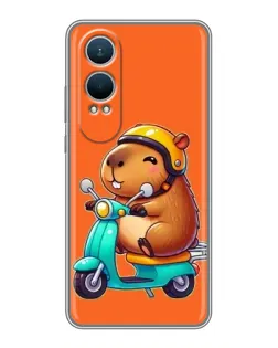 Чехол для OnePlus Nord CE4 Lite с картинкой «Капибара на скутере»