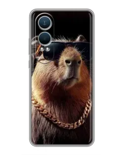 Чехол для OnePlus Nord CE4 Lite с картинкой «Капибара золотая цепь»