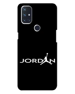 Чохол для OnePlus Nord N10 5G з картинкою «Jordan White Logo»