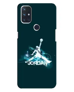 Чохол для OnePlus Nord N10 5G з картинкою «Jordan Blue Fire»