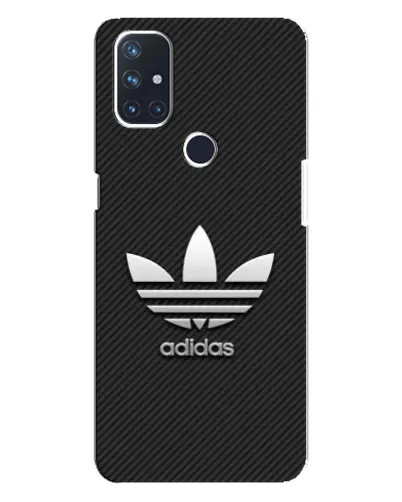Чехол для OnePlus Nord N10 5G с картинкой «Adidas Карбоновая текстура»