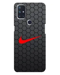 Чехол для OnePlus Nord N10 5G с картинкой «Nike — карбоновая сетка»