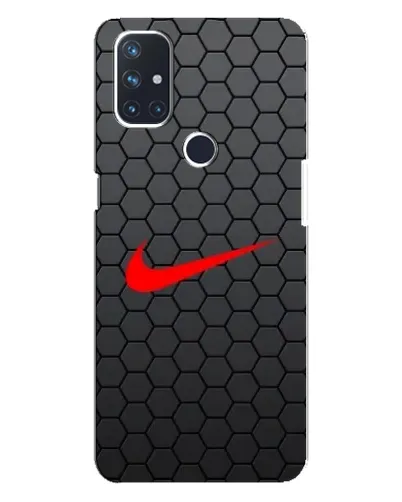 Чехол для OnePlus Nord N10 5G с картинкой «Nike — карбоновая сетка»