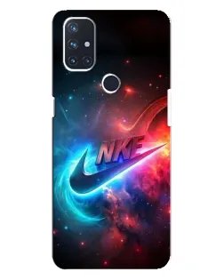 Чехол для OnePlus Nord N10 5G с картинкой «Огненный логотип Nike»