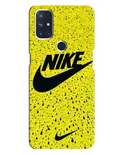 Чехол для OnePlus Nord N10 5G с картинкой «Желтый текстурный Nike»