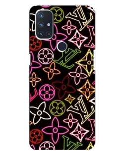 Чохол для OnePlus Nord N10 5G з картинкою «Неоновий мікс Nike»