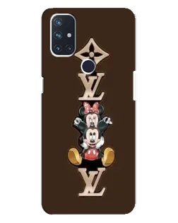 Чехол для OnePlus Nord N10 5G с картинкой «LV и Микки Маус»