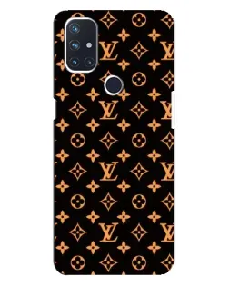 Чехол для OnePlus Nord N10 5G с картинкой «Золотая монограмма LV»