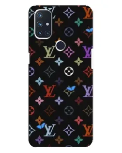 Чехол для OnePlus Nord N10 5G с картинкой «Цветная монограмма LV»