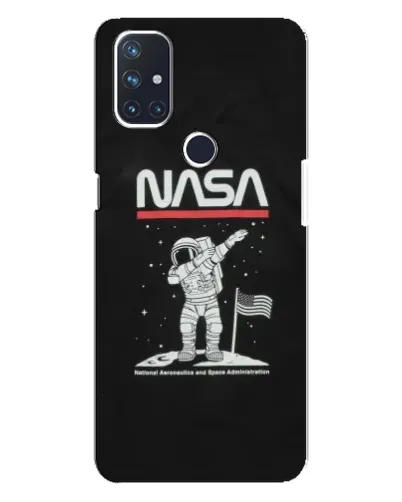 Чехол для OnePlus Nord N10 5G с картинкой «NASA — шагаем по Луне»