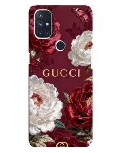Чехол для OnePlus Nord N10 5G с картинкой «Gucci — бордовые розы» Чехол для OnePlus Nord N10 5G с картинкой «Gucci — бордовые розы»
