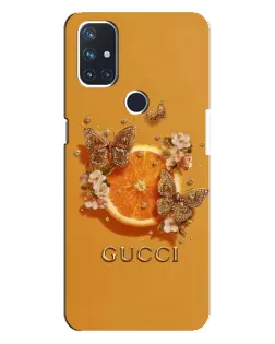 Чехол для OnePlus Nord N10 5G с картинкой «Gucci — золотые бабочки» Чехол для OnePlus Nord N10 5G с картинкой «Gucci — золотые бабочки»