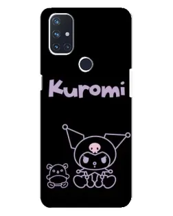 Чохол для OnePlus Nord N10 5G з картинкою «Kuromi — чорний мінімалізм»