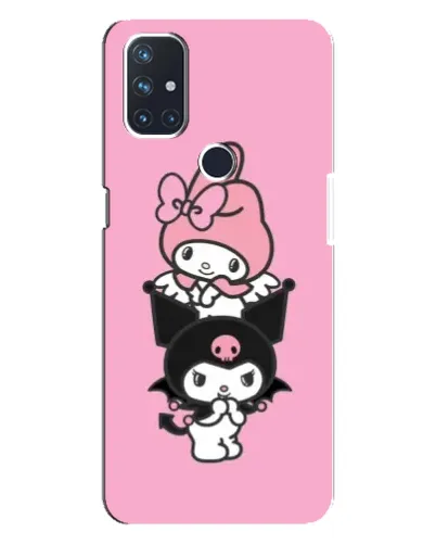 Чехол для OnePlus Nord N10 5G с картинкой «My Melody и Kuromi» Чехол для OnePlus Nord N10 5G с картинкой «My Melody и Kuromi»