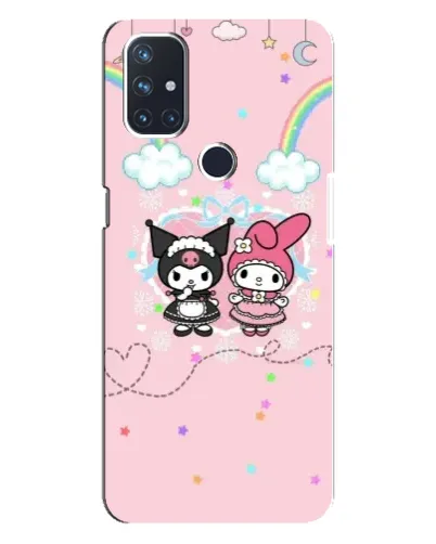 Чехол для OnePlus Nord N10 5G с картинкой «My Melody и Kuromi» Чехол для OnePlus Nord N10 5G с картинкой «My Melody и Kuromi»