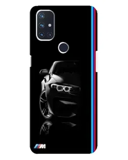 Чехол для OnePlus Nord N10 5G с картинкой «Силуэт BMW в темноте»