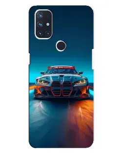 Чохол для OnePlus Nord N10 5G з картинкою «BMW — вогні неону»