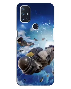 Чехол для OnePlus Nord N10 5G с картинкой «Десант PUBG — прыжок»
