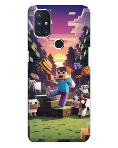Чехол для OnePlus Nord N10 5G с картинкой «Стив на ферме» Чехол для OnePlus Nord N10 5G с картинкой «Стив на ферме»