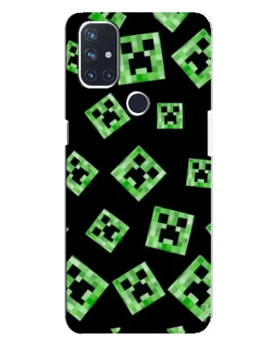 Чехол для OnePlus Nord N10 5G с картинкой «Паттерн с криперами» Чехол для OnePlus Nord N10 5G с картинкой «Паттерн с криперами»
