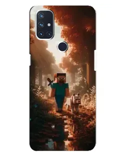 Чохол для OnePlus Nord N10 5G з картинкою «Стів у лісі» Чохол для OnePlus Nord N10 5G з картинкою «Стів у лісі»