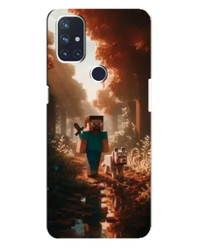 Чехол для OnePlus Nord N10 5G с картинкой «Стив в лесу» Чехол для OnePlus Nord N10 5G с картинкой «Стив в лесу»