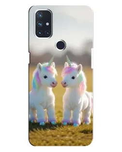 Чохол для OnePlus Nord N10 5G з картинкою «Пара єдинорогів»