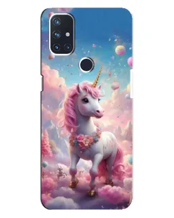 Чохол для OnePlus Nord N10 5G з картинкою «Єдиноріг серед хмар»