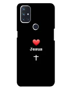 Чохол для OnePlus Nord N10 5G з картинкою «Серце - Jesus»