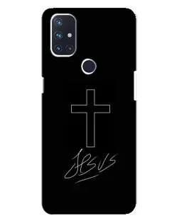 Чехол для OnePlus Nord N10 5G с картинкой «Графический крест Jesus»