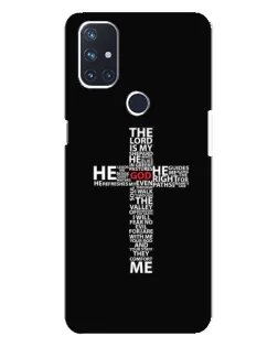 Чехол для OnePlus Nord N10 5G с картинкой «Текстовый крест»