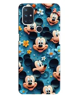 Чохол для OnePlus Nord N10 5G з картинкою «Паттерн Міккі та Мінні»