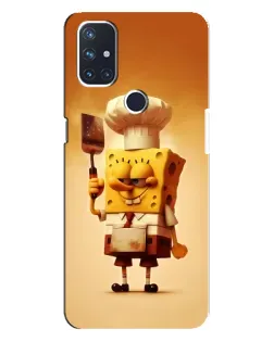 Чехол для OnePlus Nord N10 5G с картинкой «Губка Боб повар»