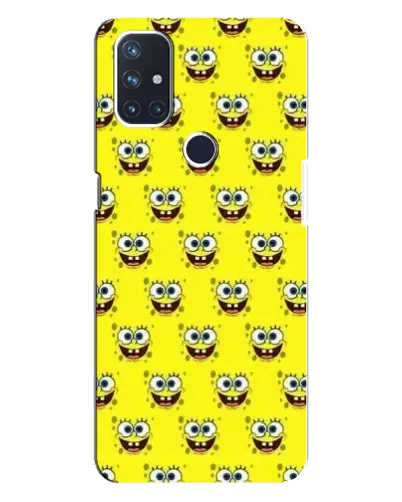 Чехол для OnePlus Nord N10 5G с картинкой «Паттерн Губка Боб»