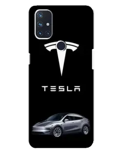 Чехол для OnePlus Nord N10 5G с картинкой «Tesla Model Y»