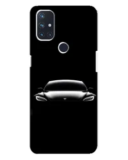 Чехол для OnePlus Nord N10 5G с картинкой «Фары Tesla Night»